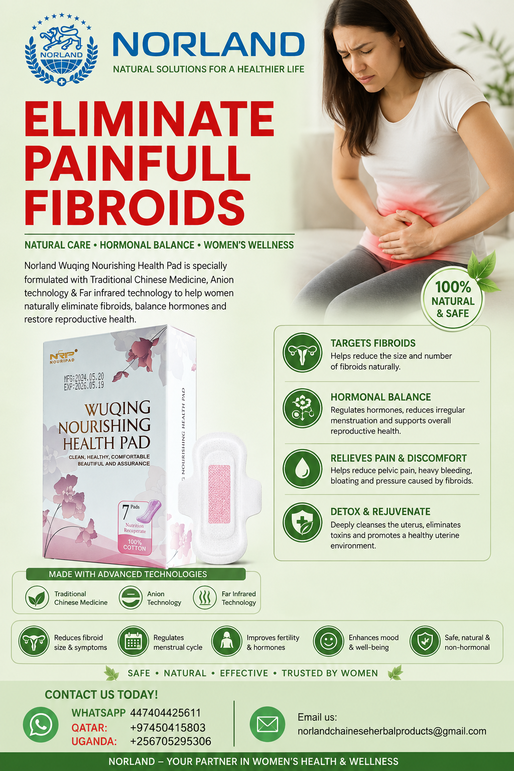 NORLAND FEMALE NOURISHING HEALTH PAD 