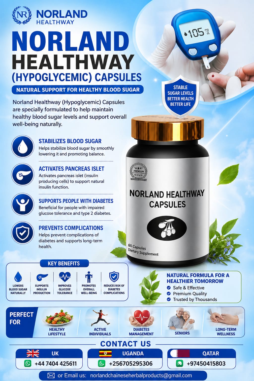 NORLAND HEALTHWAY (HYPOGLYCEMIC) CAPSULES