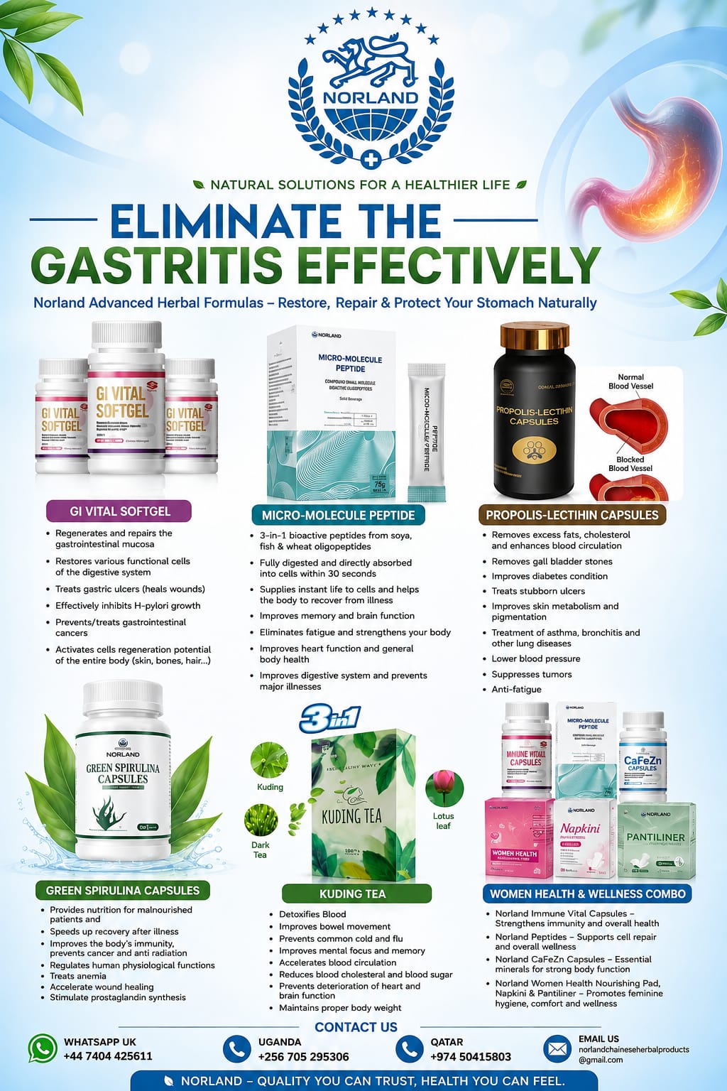 ELIMINATE GASTRITIS AND ULCERS EFFECTIVELY