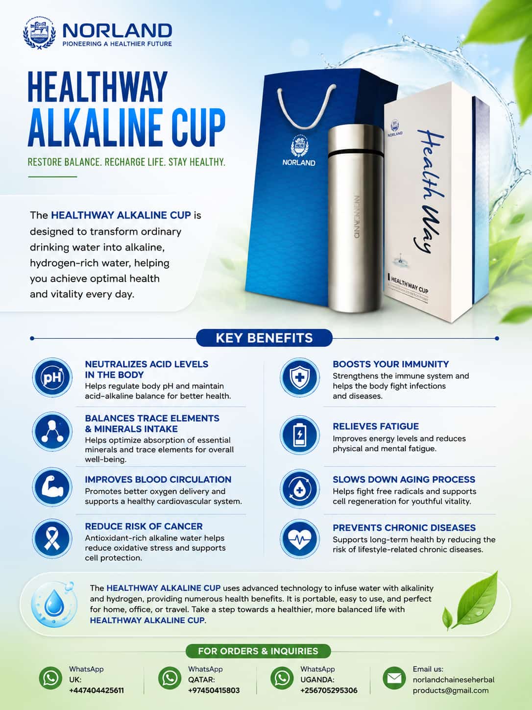 HEALTHWAY ALKALINE CUP