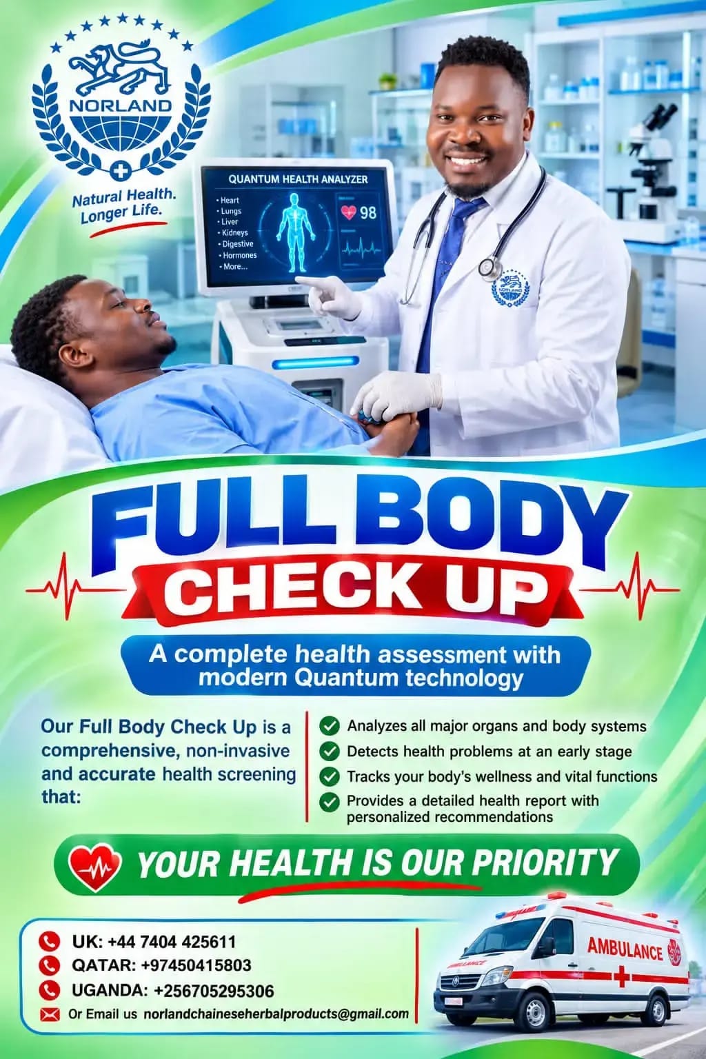 NORLAND FULLBODY CHECK UPS